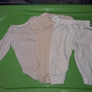 Tan Baby Clothes Lot